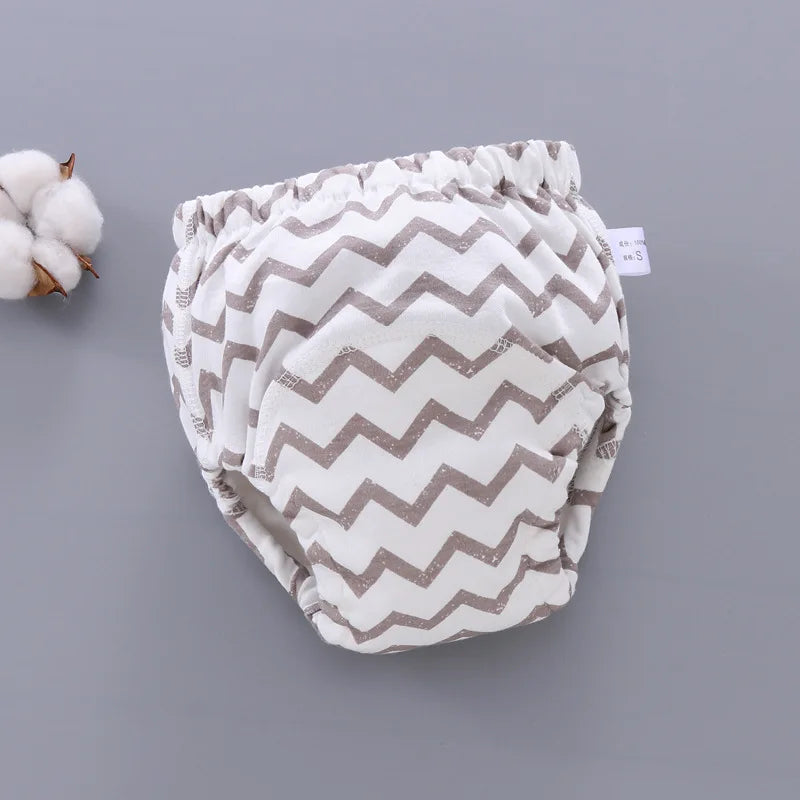Waterproof reusable toddler training pants 6‑layer cloth nappy