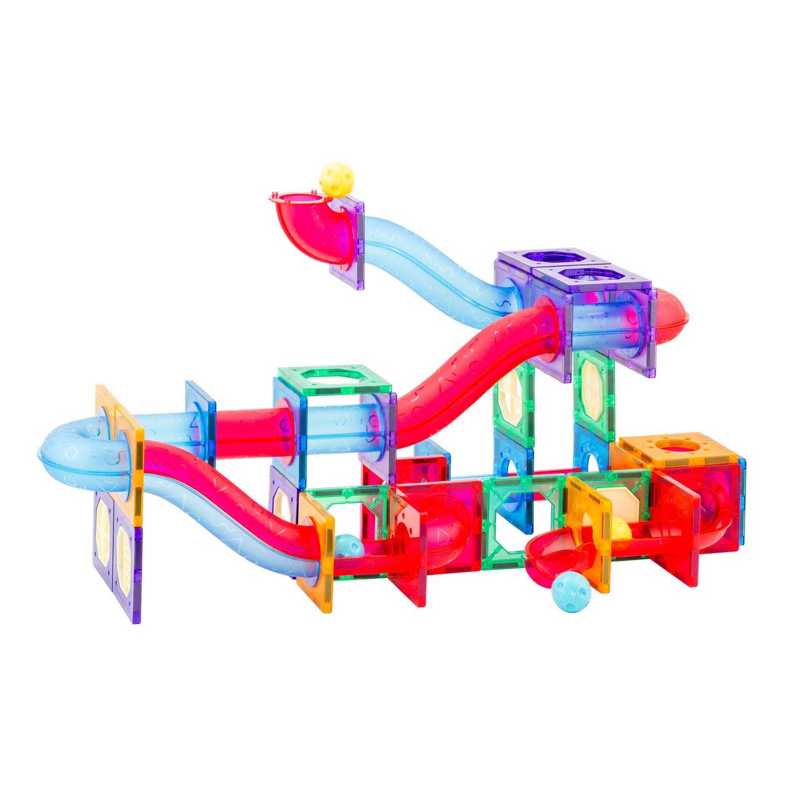 118 Pcs non-toxic STEM Educational, Durable Magnetic Tiles/Puzzle with Storage Bag - Bubbie and Bear