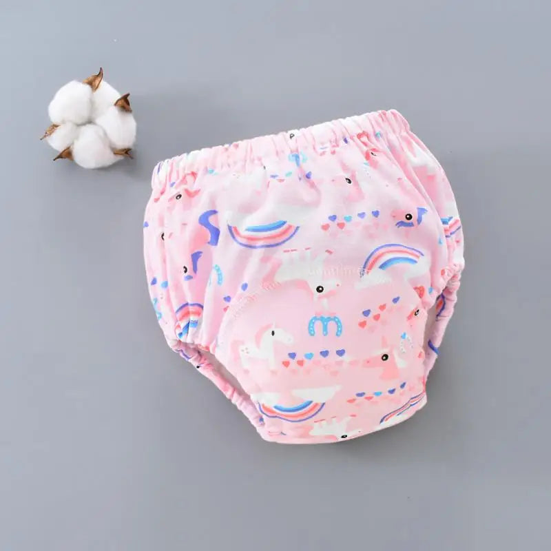 Waterproof reusable toddler training pants 6‑layer cloth nappy