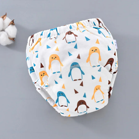 Waterproof reusable toddler training pants 6‑layer cloth nappy