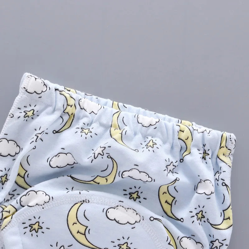 Waterproof reusable toddler training pants 6‑layer cloth nappy